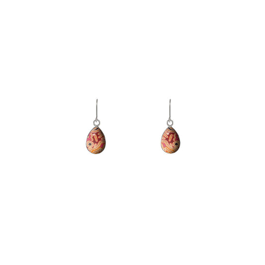 BESS DANGLE XS DROP CORAL PINK EARRINGS - M056S - on Satchel