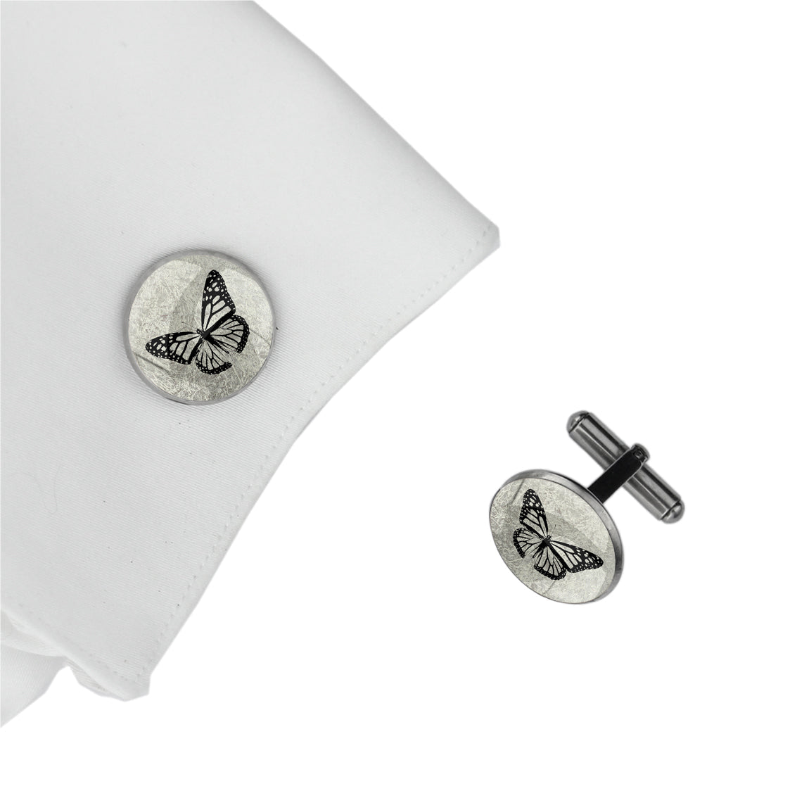BUTTERFLY CIRCLE ELEGANT CUFFLINKS - MFY254