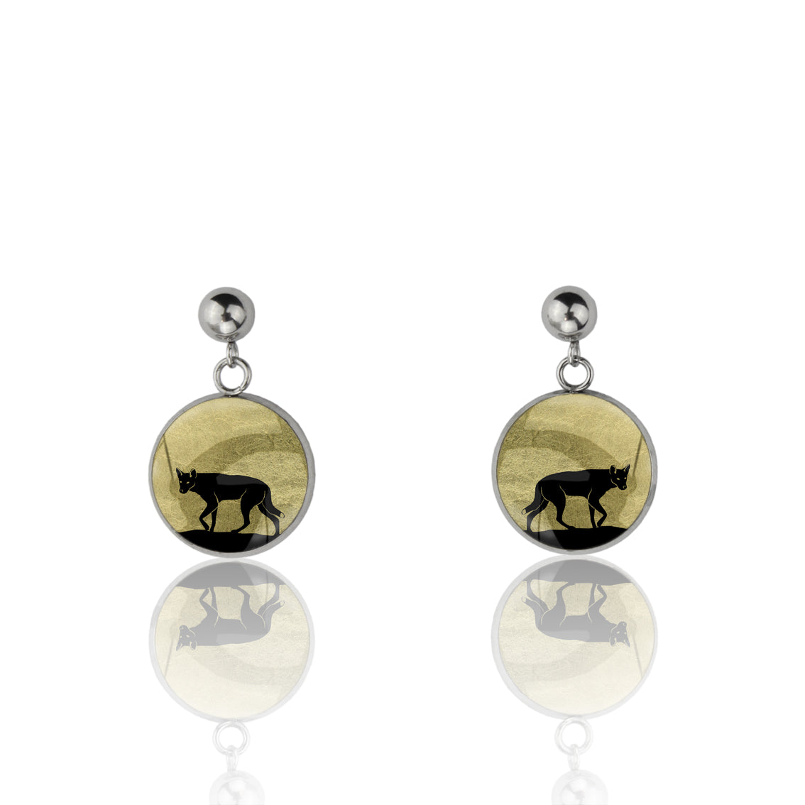 DINGO DANGLE DROP CIRCLE EARRINGS - MFY208S - on Satchel