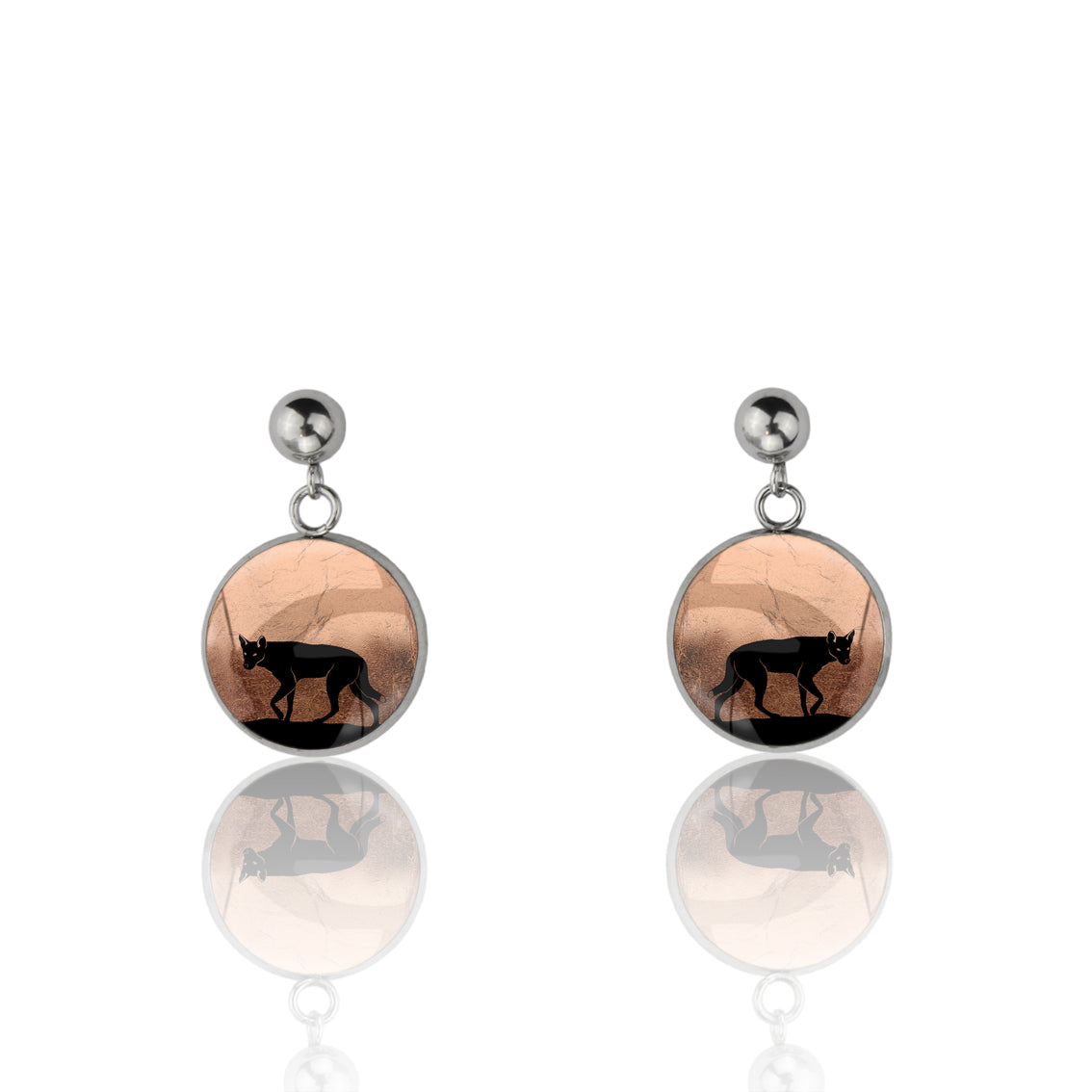 DINGO DANGLE DROP CIRCLE EARRINGS - MFY208S - on Satchel