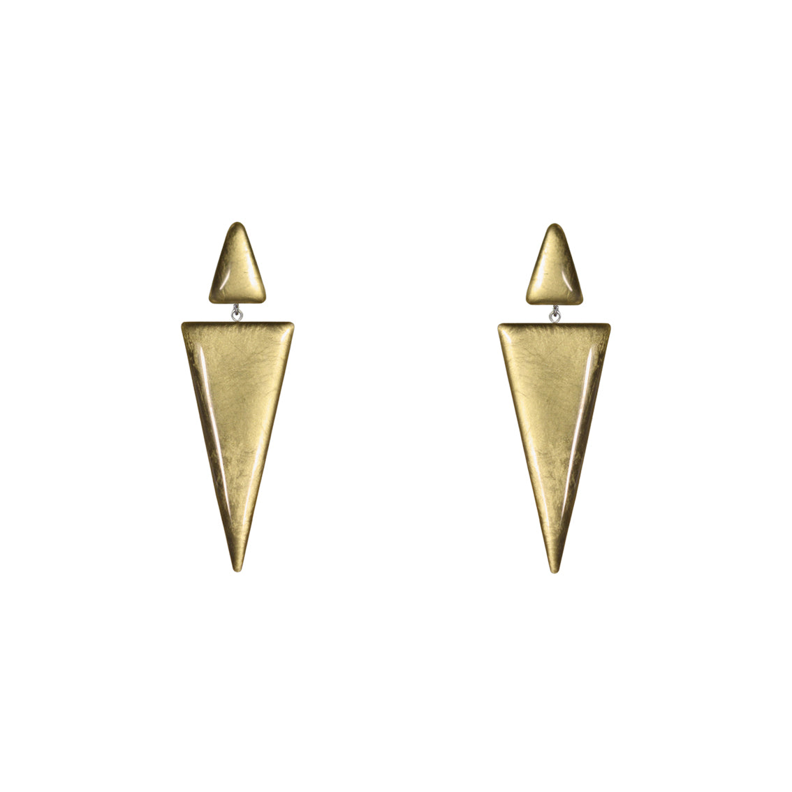 DOUBLE TRIANGLE STATEMENT EARRINGS - ST006