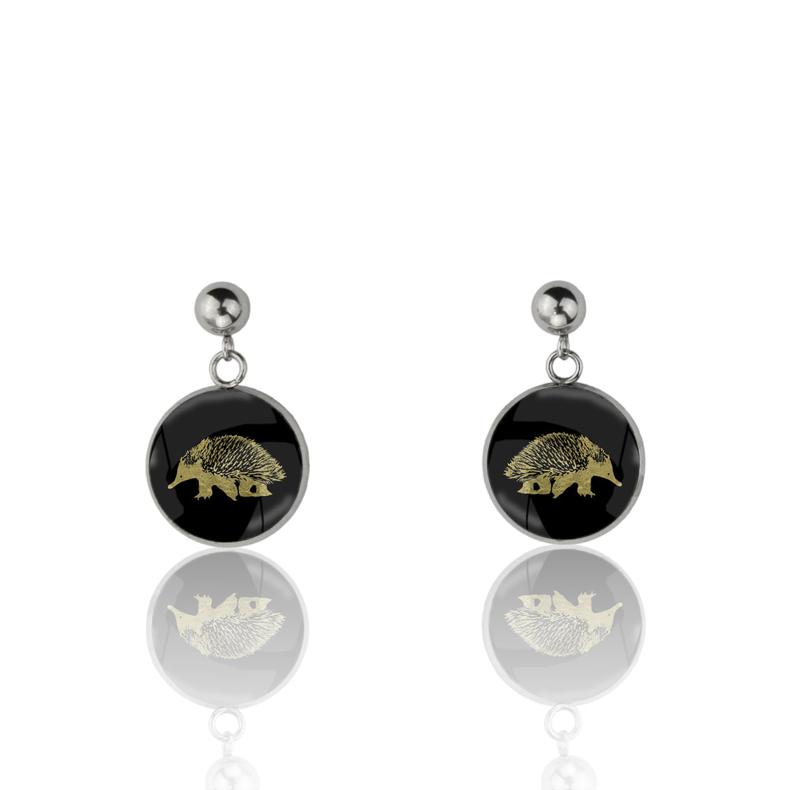 ECHIDNA DANGLE DROP CIRCLE EARRINGS - MFY173S - on Satchel