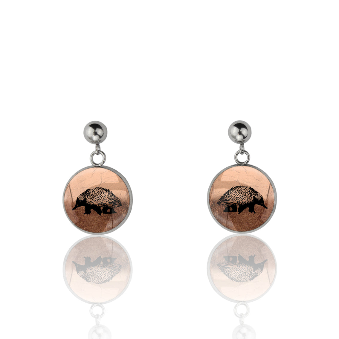 ECHIDNA DANGLE DROP CIRCLE EARRINGS - MFY173S - on Satchel