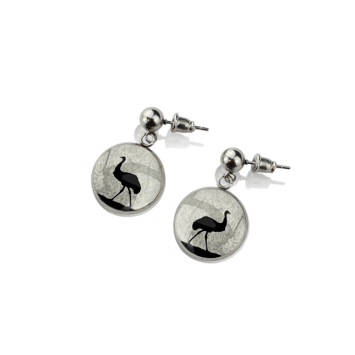 EMU DANGLE DROP CIRCLE EARRINGS - MFY218S - on Satchel