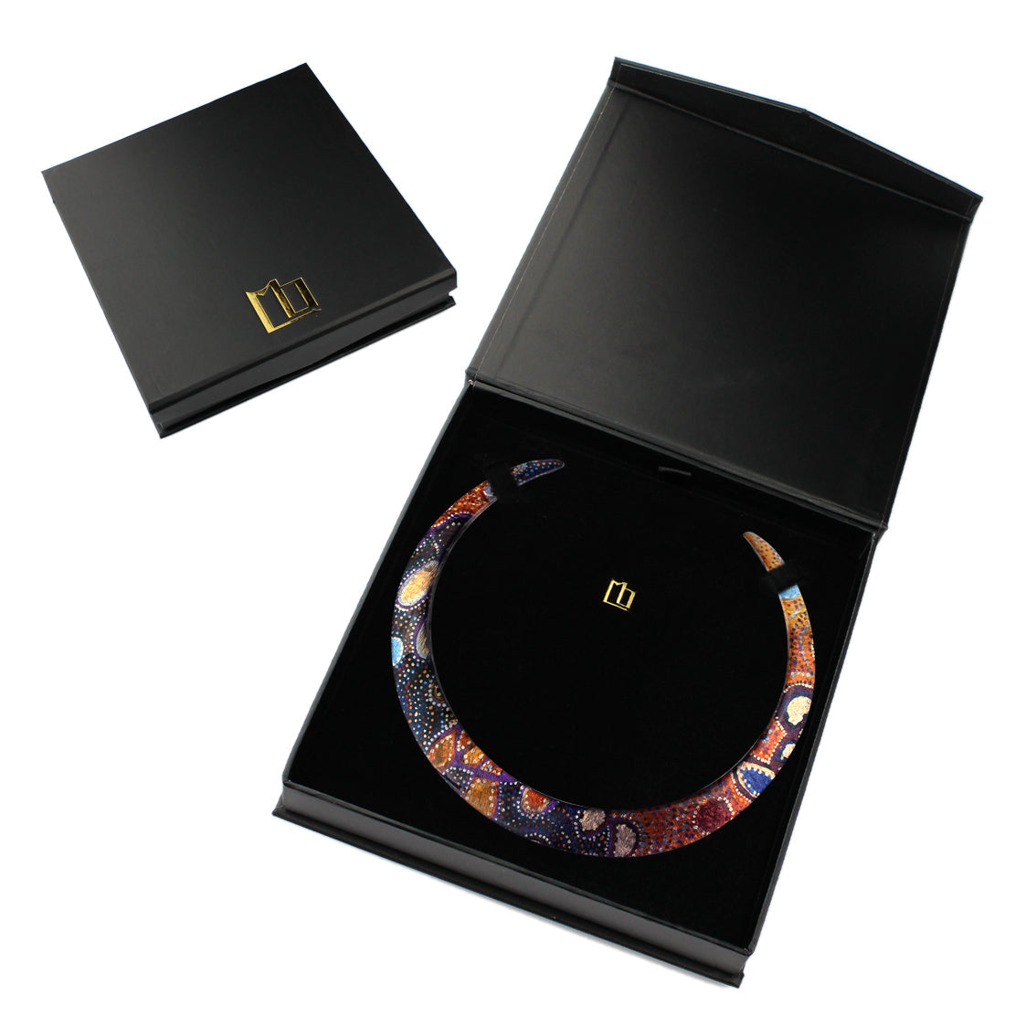 GAYLE ORANGE ADJUSTABLE FITTED NECKLACE - SD011