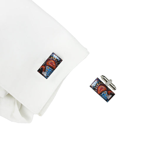 GAYLE ORANGE ELEGANT CUFFLINKS - SD018