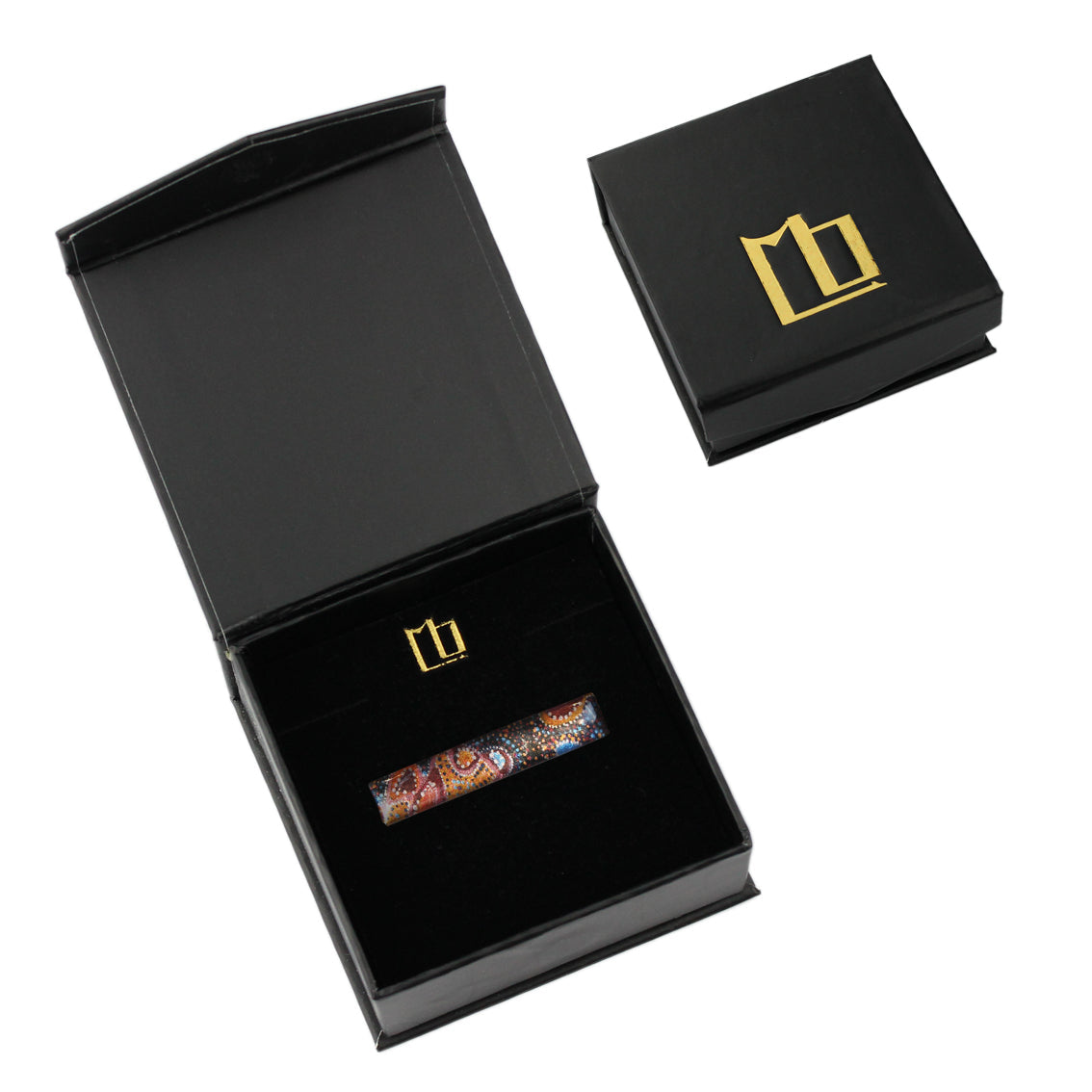 GAYLE ORANGE ELEGANT TIE-CLIP - SD019