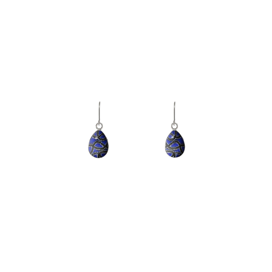 GERALDINE ROYAL BLUE DANGLE XS DROP EARRINGS - SD380 - in Circle Box