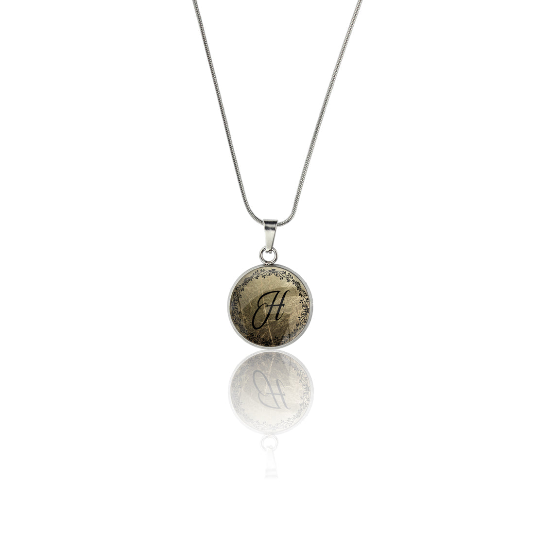 INITIAL XS CIRCLE PENDANT ON A CHAIN NECKLACE - MFY95S - on Satchel