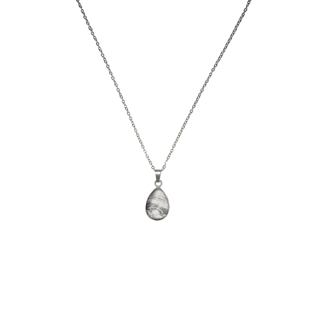 INSPIRED BY NATURE SYDNEY SANDSTONE DROP PENDANT ON A CHAIN NECKLACE - D790S - on Satchel