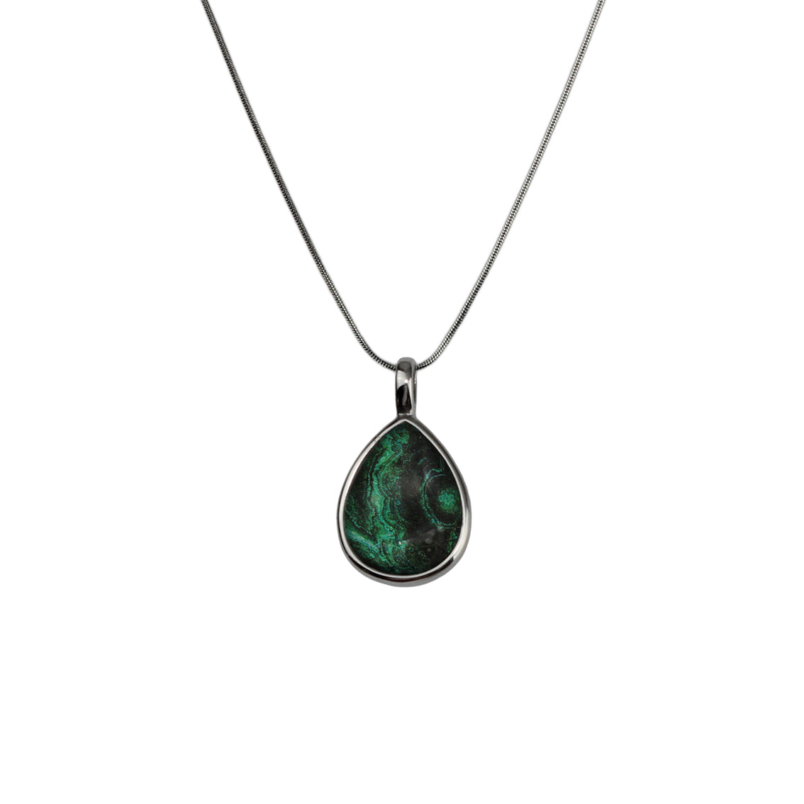 INSPIRED BY NATURE SYDNEY SANDSTONE LARGE DROP PENDANT ON A CHAIN NECKLACE - D824 - in Circle Box