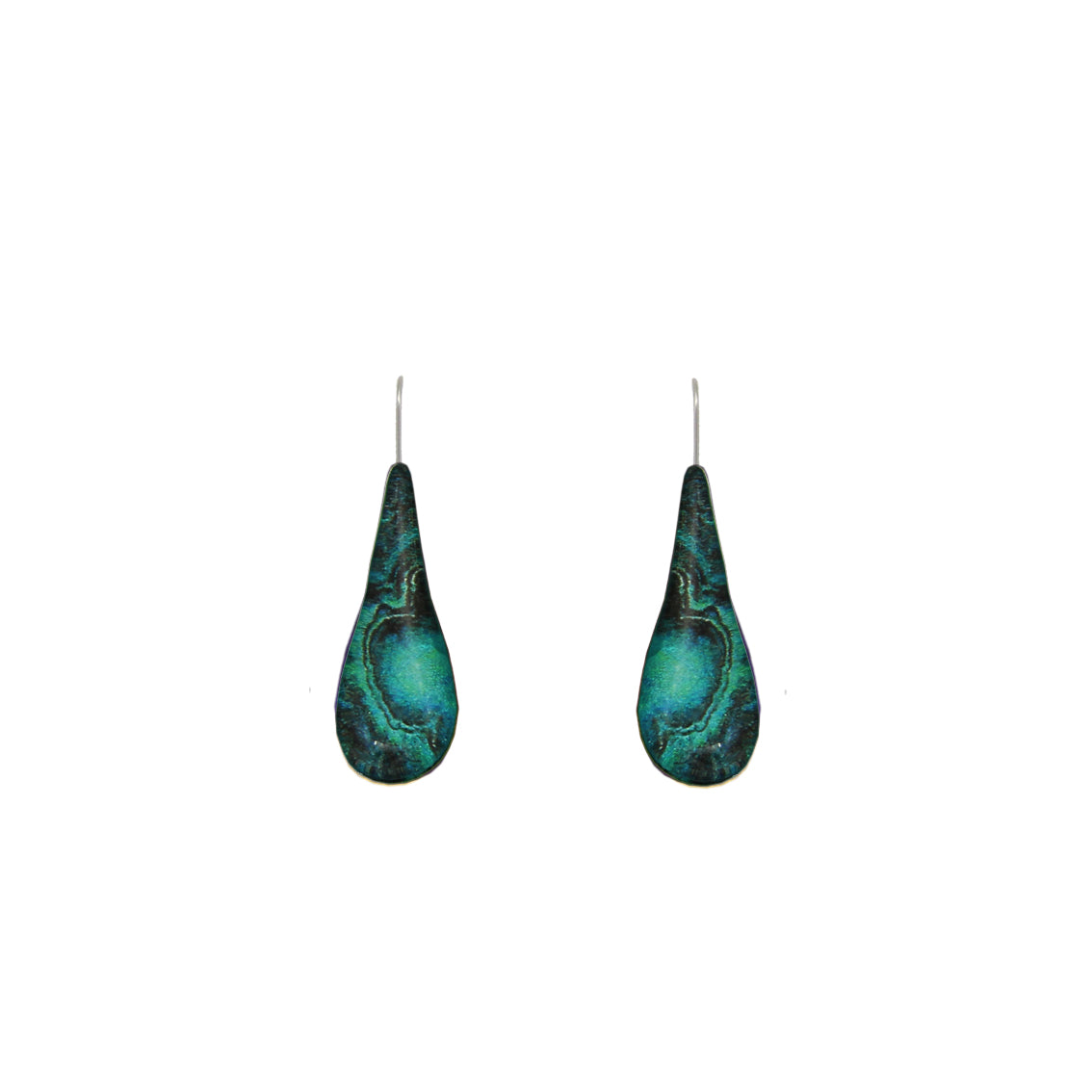 INSPIRED BY NATURE SYDNEY SANDSTONE TEAR DROP MEDIUM DANGLE EARRINGS - D803