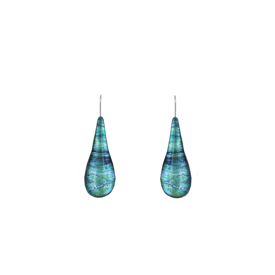 INSPIRED BY NATURE SYDNEY SANDSTONE TEAR DROP MEDIUM DANGLE EARRINGS - D803