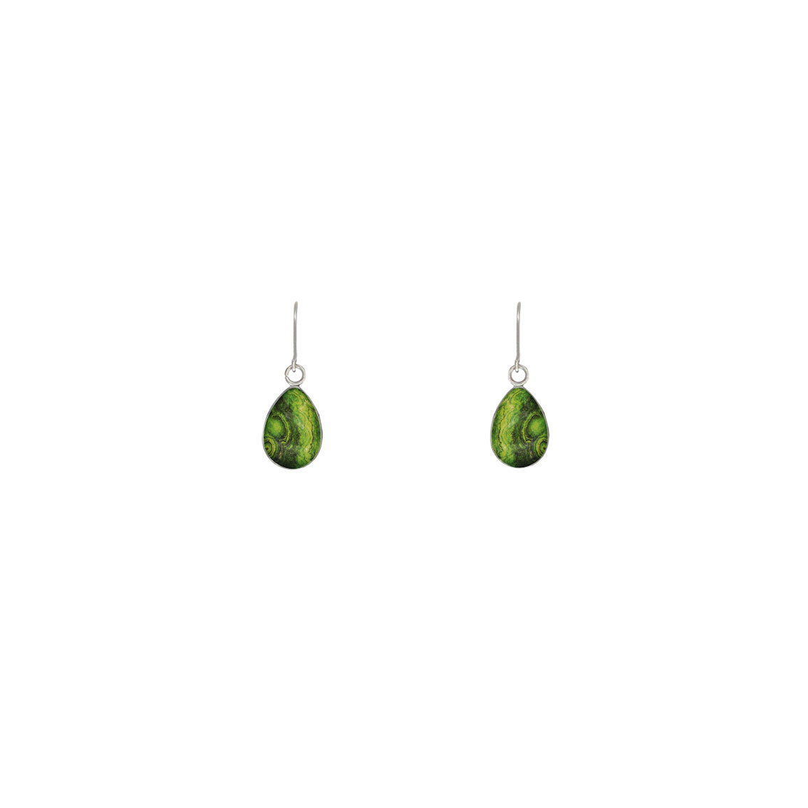 INSPIRED BY NATURE SYDNEY SANDSTONE XS DROP METAL EARRINGS - D789S - on Satchel
