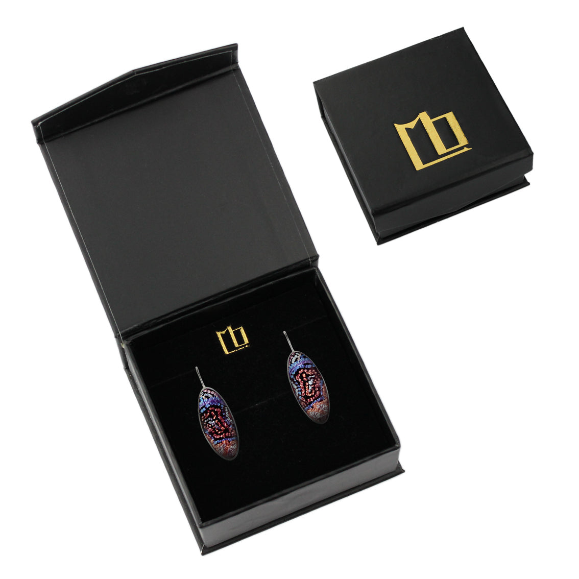 DANDLE DROP JOY NARROW PURPLE EARRINGS - SD084