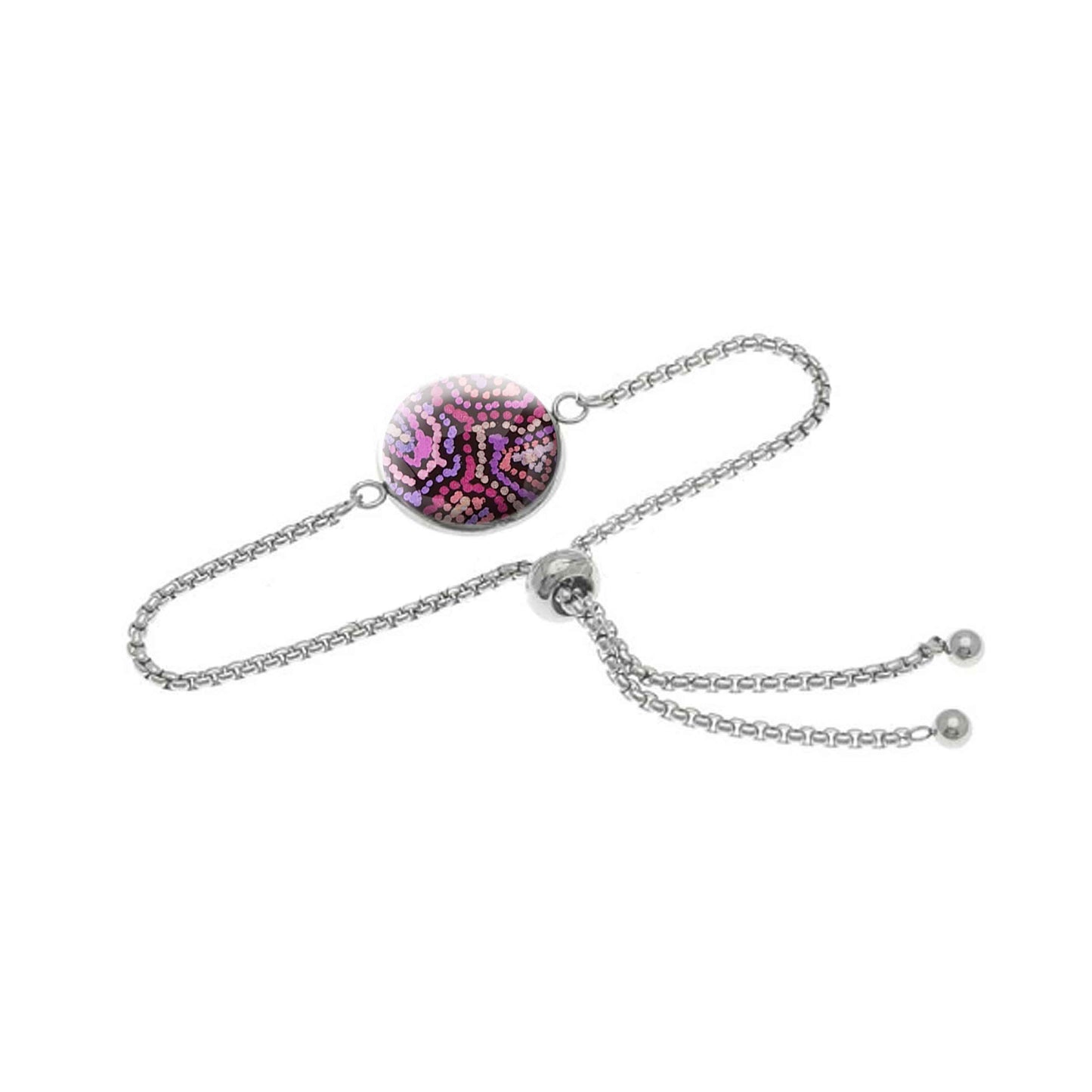 JOY PURPLE CHAIN BRACELET - B128