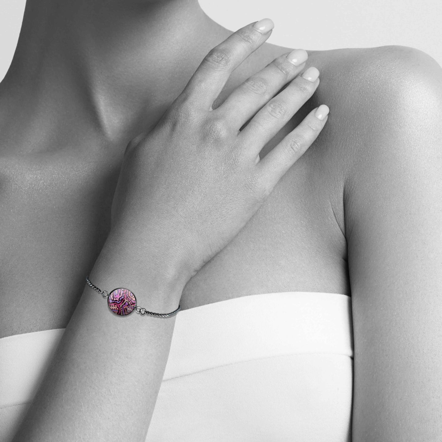 JOY PURPLE CHAIN BRACELET - B128