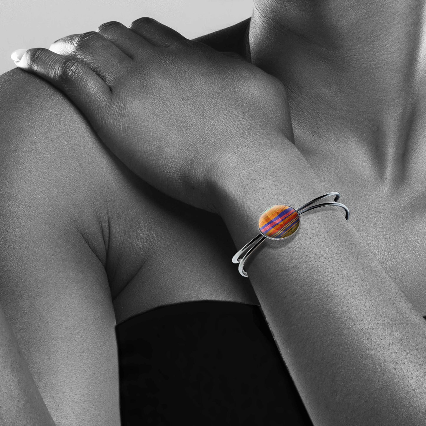 JUDY BRIGHT COLORS DOUBLE WIRE BANGLE - B150