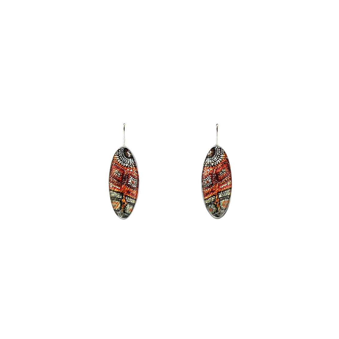 DANDLE DROP CROCODILE STORY NARROW EARRINGS - SD290