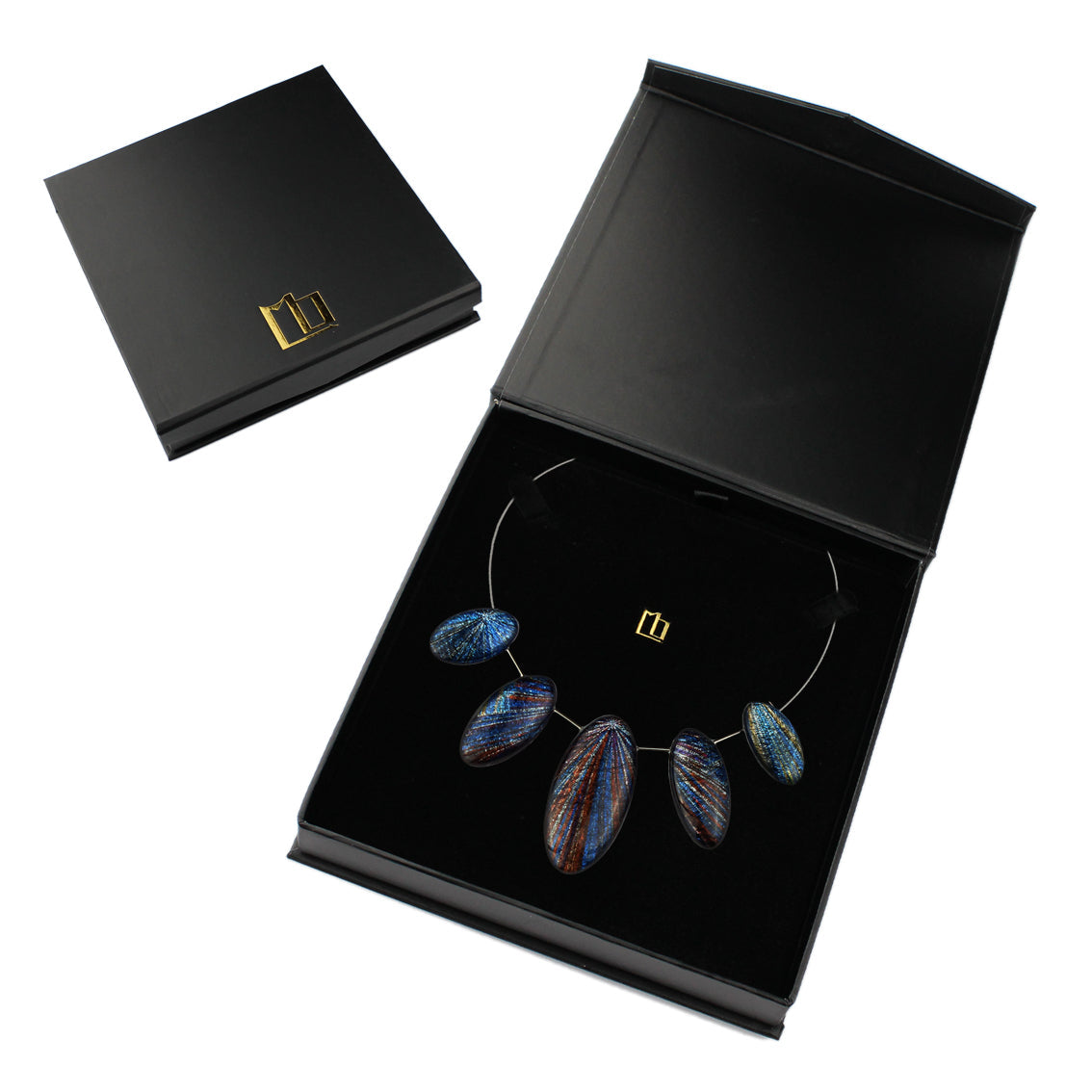 WOMAN SEA STORY BLUE ADJUSTABLE NECKLACE - SD318