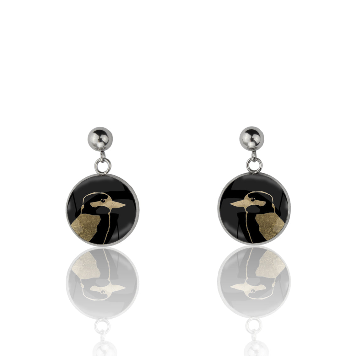 KOOKABURRA CLOSE-UP DANGLE DROP CIRCLE EARRINGS - MFY147S - on Satchel