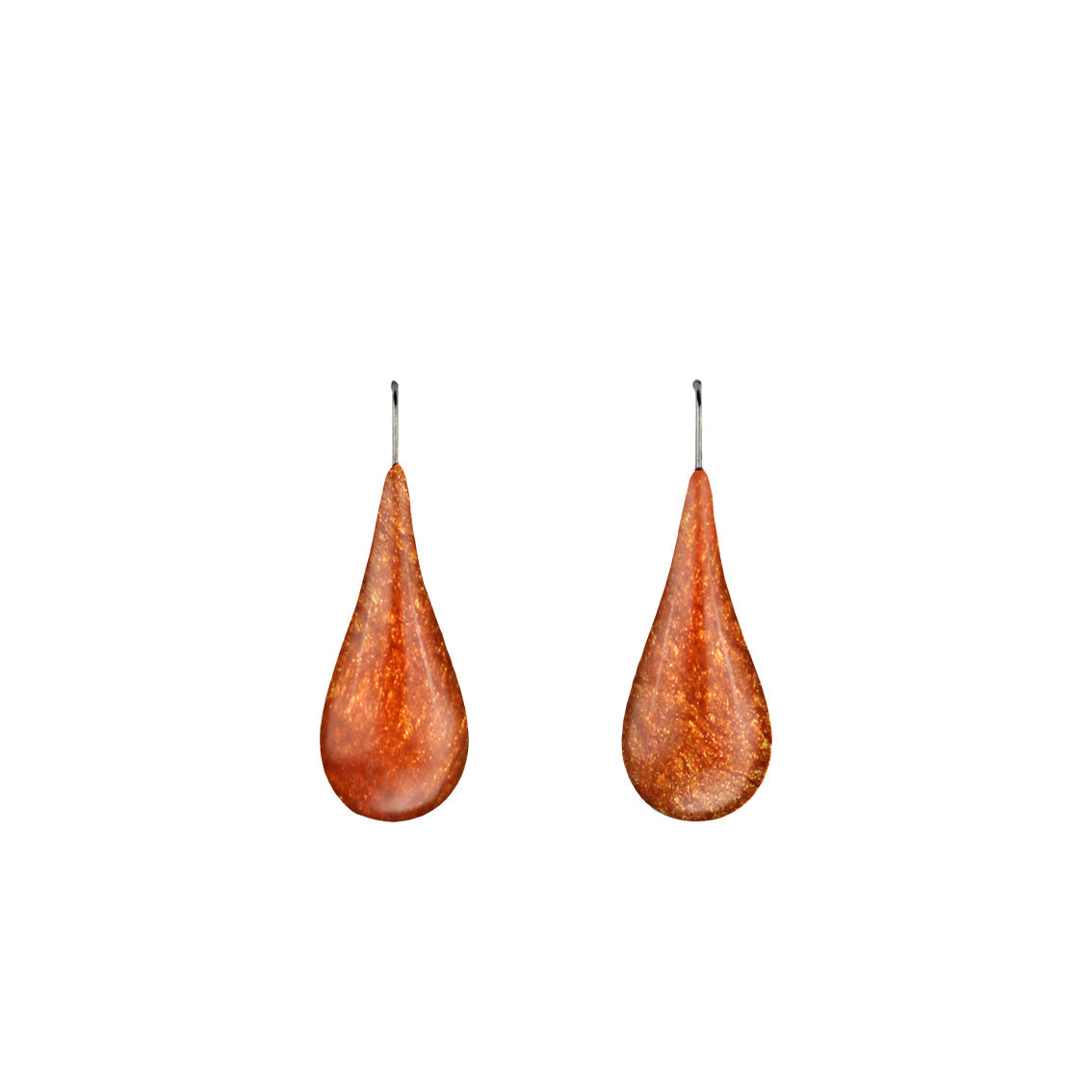 LARME DE JOIE TEAR DROP LARGE DANGLE EARRINGS - F055