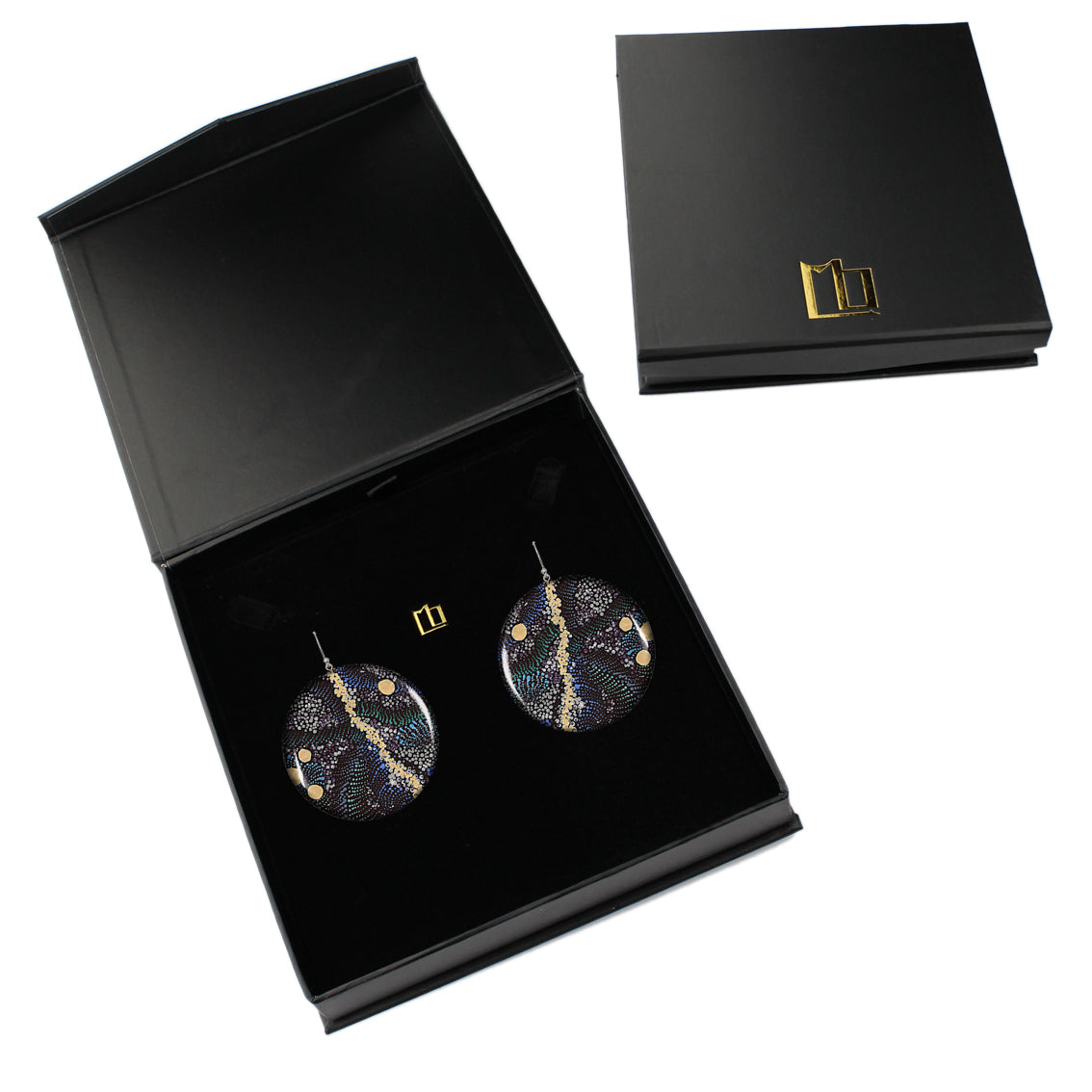 WENDY DISC LARGE STATEMENT EARRINGS - ST027