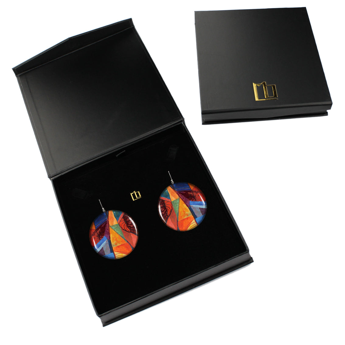 ENTRECHAT DISC LARGE STATEMENT EARRINGS - ST029