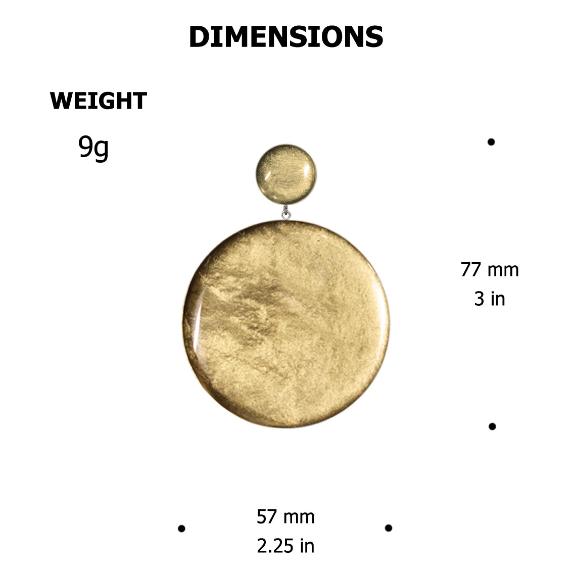 AMELIA CIRCLE LARGE STATEMENT EARRINGS - ST041