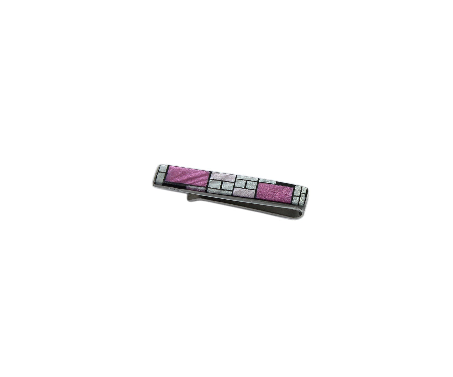 PERSPECTIVE MONDRIAN POP ART ABSTRACT ELEGANT TIE-CLIP - D530