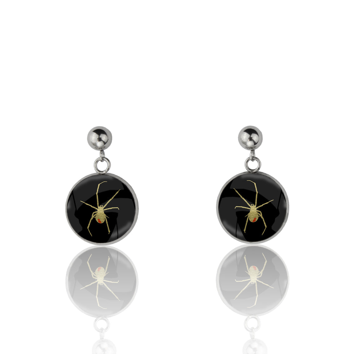 REDBACK DANGLE DROP CIRCLE EARRINGS - MFY199S - on Satchel