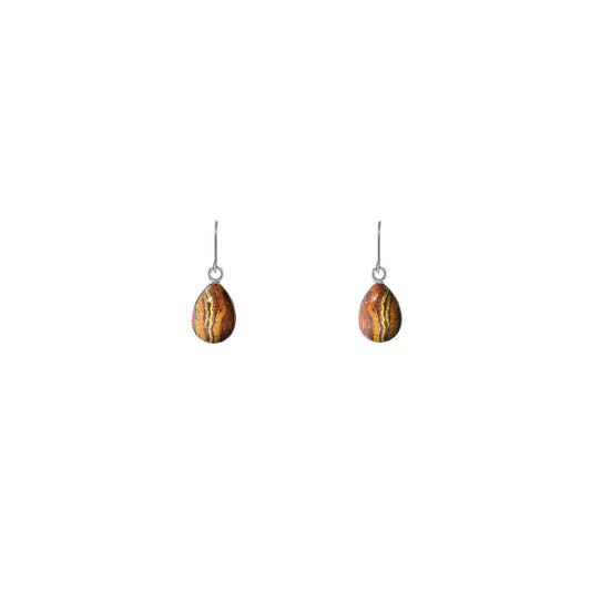 SARAH ORANGE NATIVE DANGLE XS DROP EARRINGS - SD389S - on Satchel