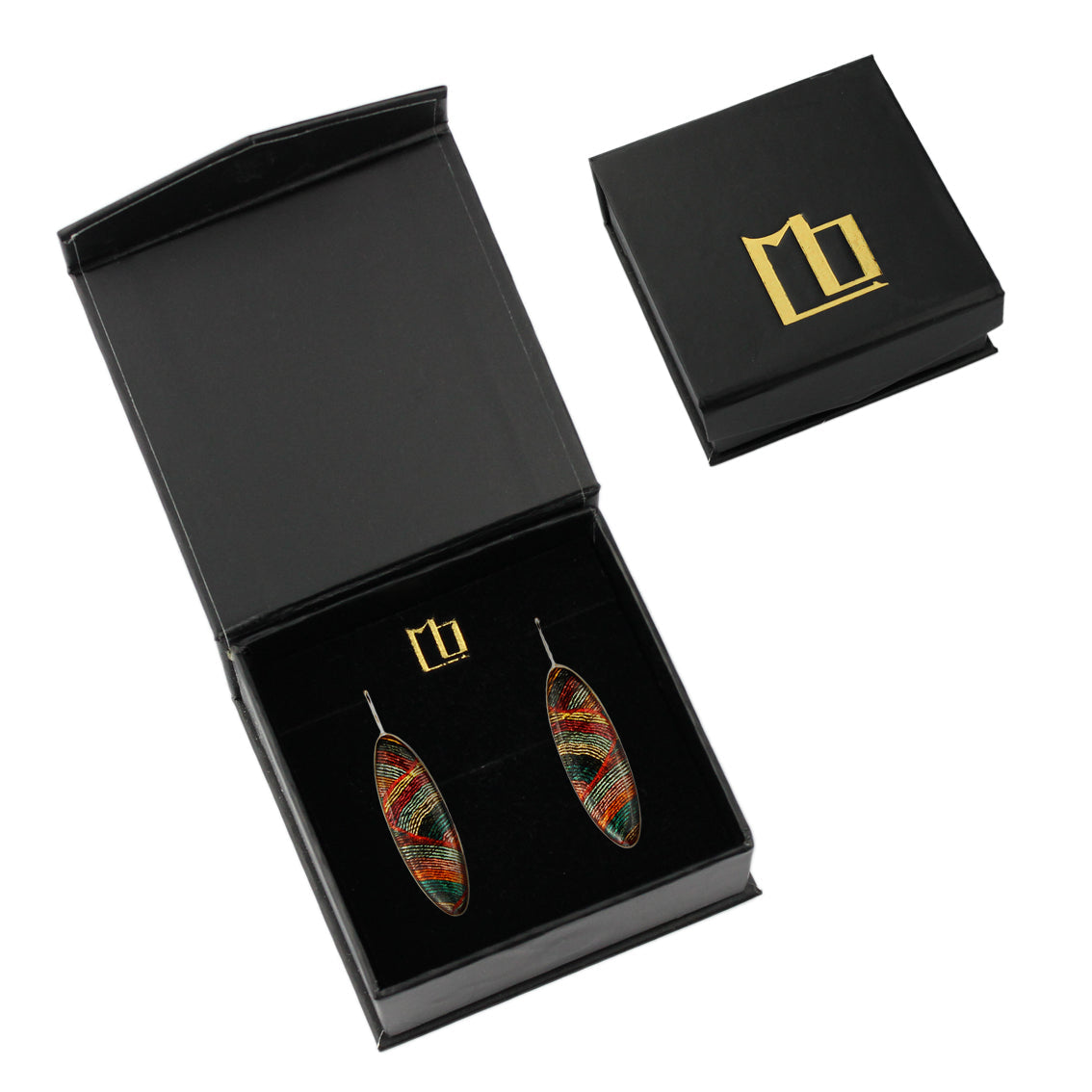 DANDLE DROP SELINA LONG ORANGE EARRINGS - SD022