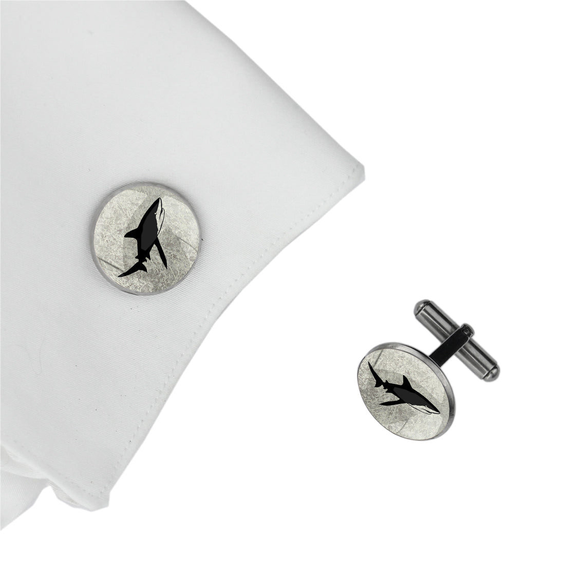 SHARK CIRCLE ELEGANT CUFFLINKS - MFY270