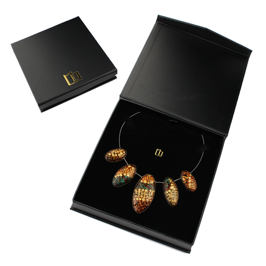 TESS ORANGE ADJUSTABLE NECKLACE - SD182