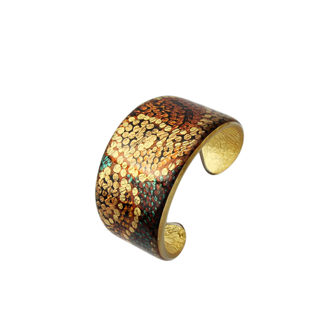 TESS ORANGE ADJUSTABLE WIDE BRACELET - SD187