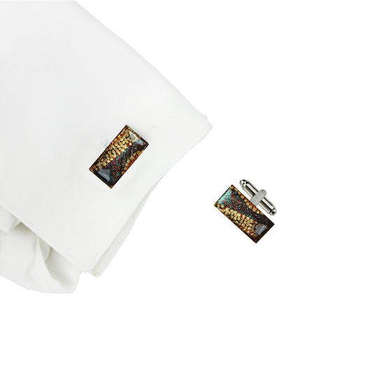 TESS ORANGE ELEGANT CUFFLINKS - SD190