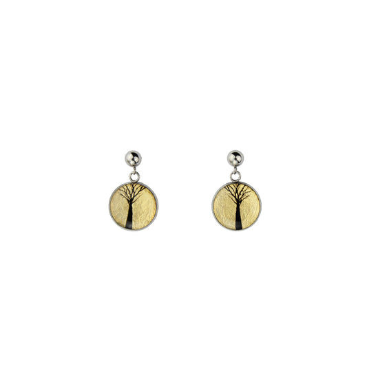 TREE OF LIFE DANGLE DROP EARRINGS - M066S - on Satchel
