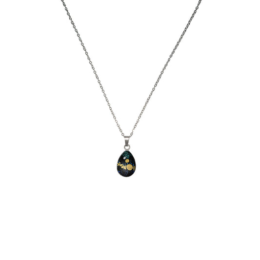 WENDY BLACK XS DROP PENDANT ON A CHAIN NECKLACE - SD422S - on Satchel