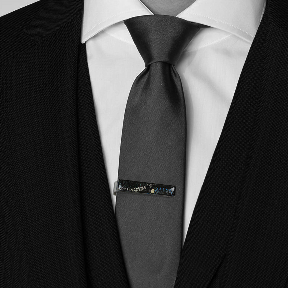 WENDY BLACK ELEGANT TIE-CLIP - SD147