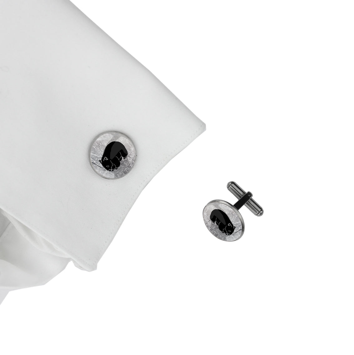 WOMBAT CIRCLE ELEGANT CUFFLINKS - MFY246